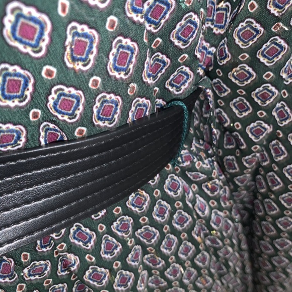 Calvin Klein Green Printed Metallic Midi Dress green Fall plus size 16 - Picture 14 of 14